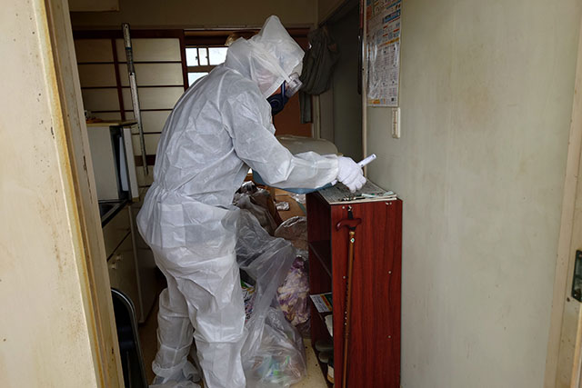 特殊清掃の様子