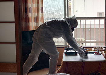 特殊清掃の様子