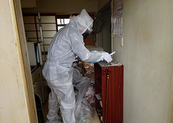 特殊清掃の様子